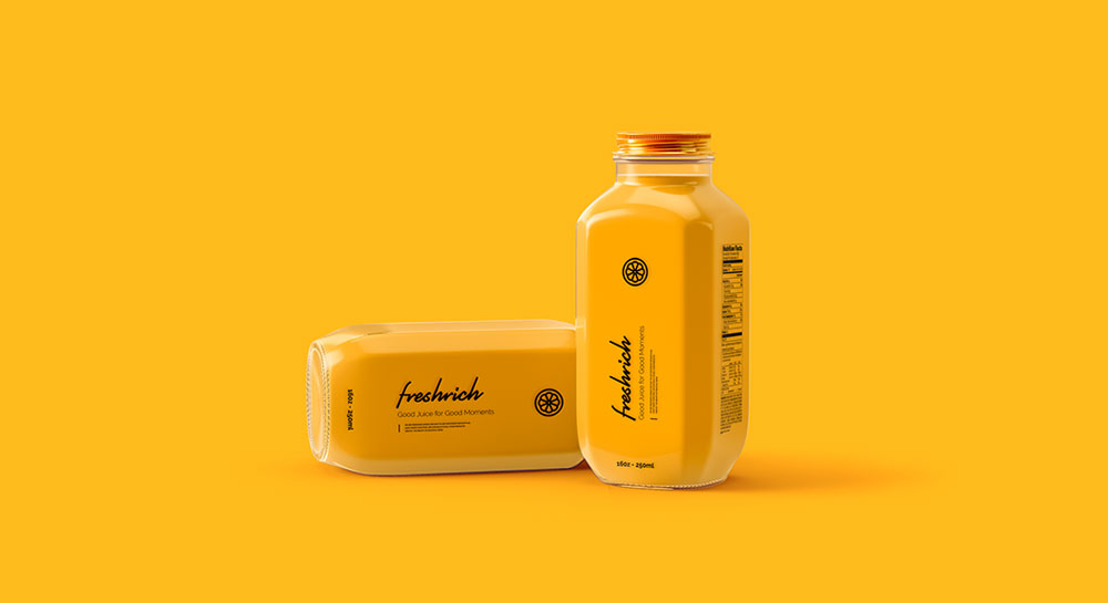 Freshrich Juice國際果汁品牌形象及包裝形象